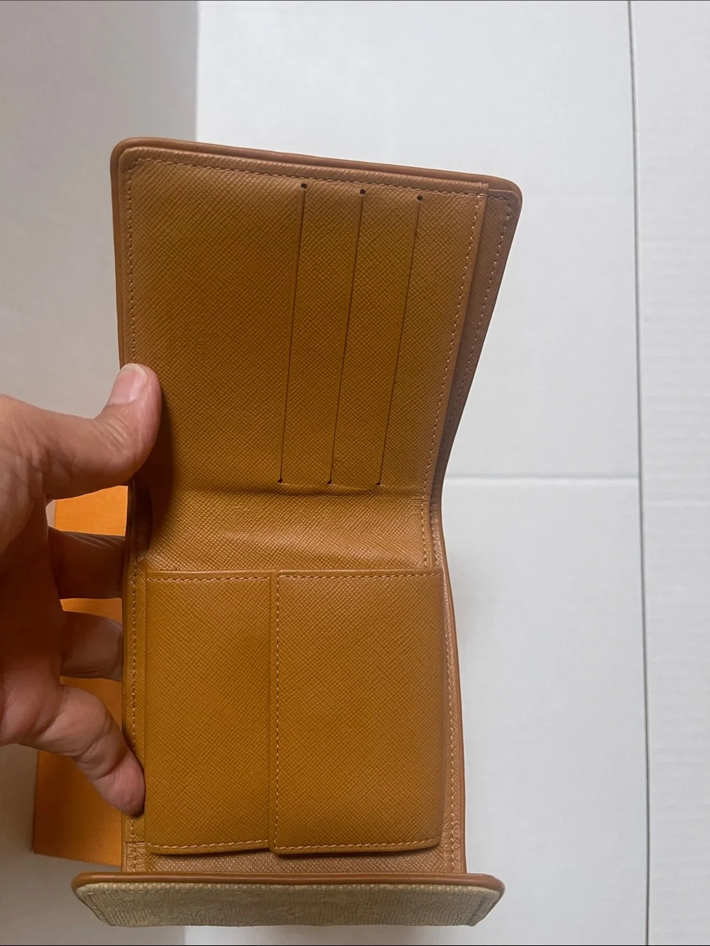 Louis Vuitton Tan Monogram Canvas Card Holder